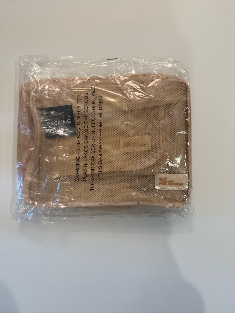 Erin Condren Almond Mesh Packing Cube